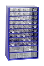 Závěsná skříňka MAXI 45xA,2xB,1xC, modrá