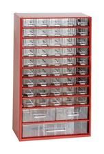Závěsná skříňka MAXI 45xA,2xB,1xC, červená