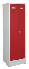 Šatní skříň 1800x500x500 mm, společné dveře, červené