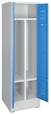 Šatní skříň 1800x500x500 mm, společné dveře, modré