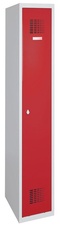 Šatní skříň 1800x300x500 mm, červené dveře