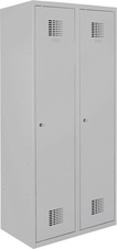 Šatní skříň 1800x800x500 s mezistěnou, šedé dveře