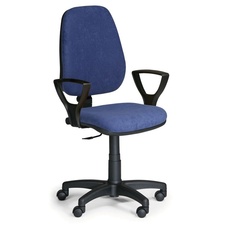 Kancelářská židle COMFORT s područkami, modrá