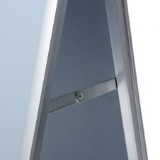 Zákaznický poutač Slim A1, profil 20 mm, ostré rohy