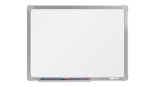 Magnetická tabule boardOK 60x45 email, stříbrný rám