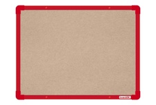 Textilní nástěnka boardOK s červeným rámem 600x450
