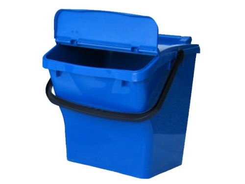 Nádoba na tříděný odpad 40 l, stohovatelná, modrá