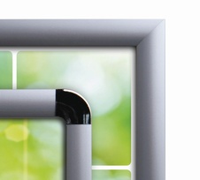 Plakátový klaprám A4 profil 20 mm oblý roh, security