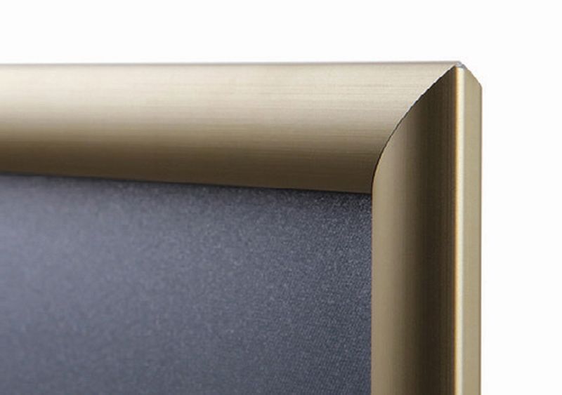 Plakátový klaprám 20" x 30" profil 25 mm, zlatý elox