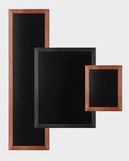 Dřevěný křídový rám CHBLB40x120, hnědý plochý profil