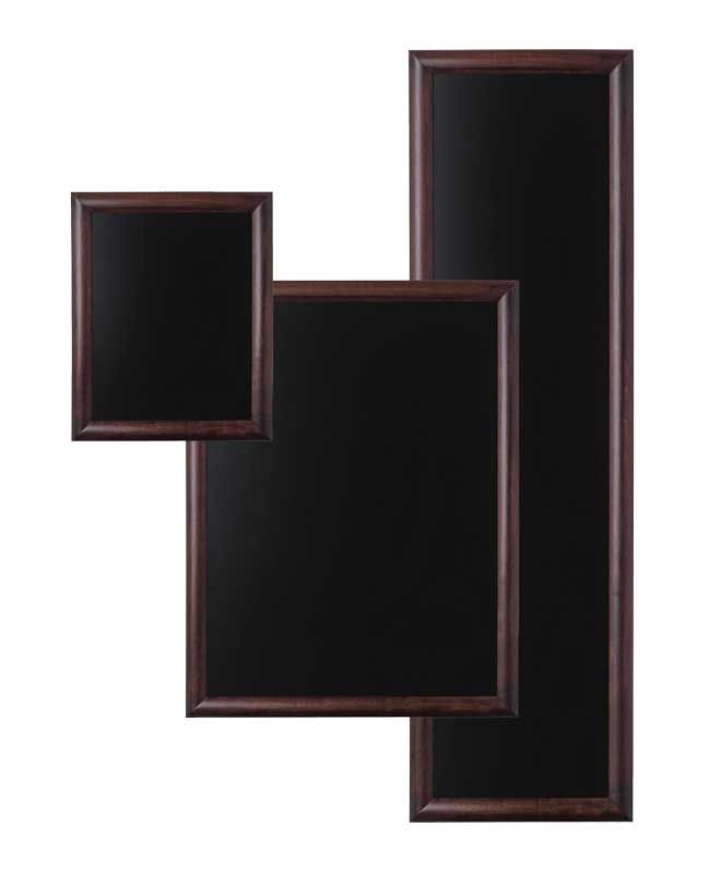 Dřevěný křídový rám CHBBR50x60, tmavě hnědý oblý profil