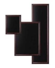 Dřevěný křídový rám CHBBR56x120, tmavě hnědý oblý profil