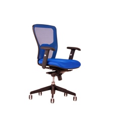 Kancelářská židle DIKE bez podhlavníku, modrá