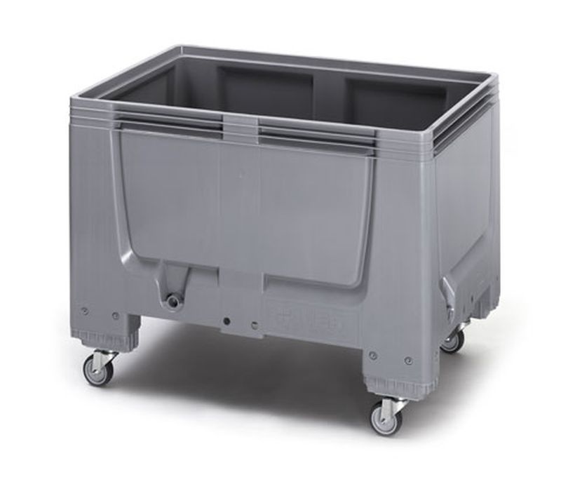 Paletový přepravní box plný BBG 1208 s kolečky