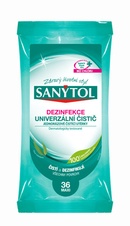 SANYTOL - dezinfekční univerzální čistič, utěrky 36 ks