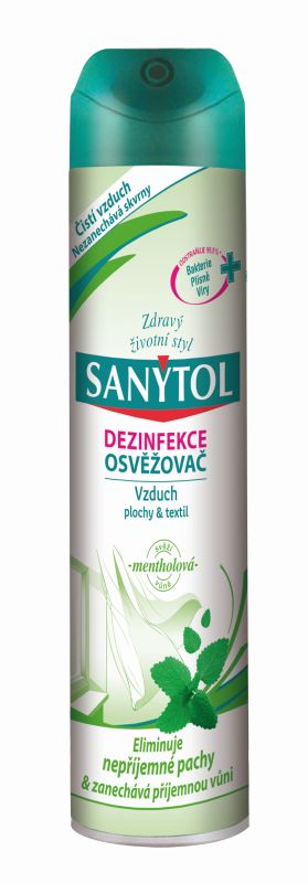 SANYTOL dezinfekční osvěžovač vzduchu - mentolová vůně