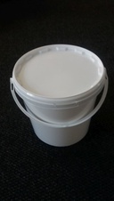Plastový kbelík s víkem, objem 10,7 litrů, potravinářský atest