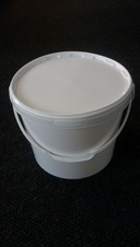 Plastový kbelík s víkem, objem 18 litrů, potravinářský atest