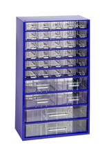Závěsná skříňka MAXI 30xA,4xB,2xC, modrá