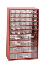 Závěsná skříňka MAXI 30xA,6xB,1xC, červená