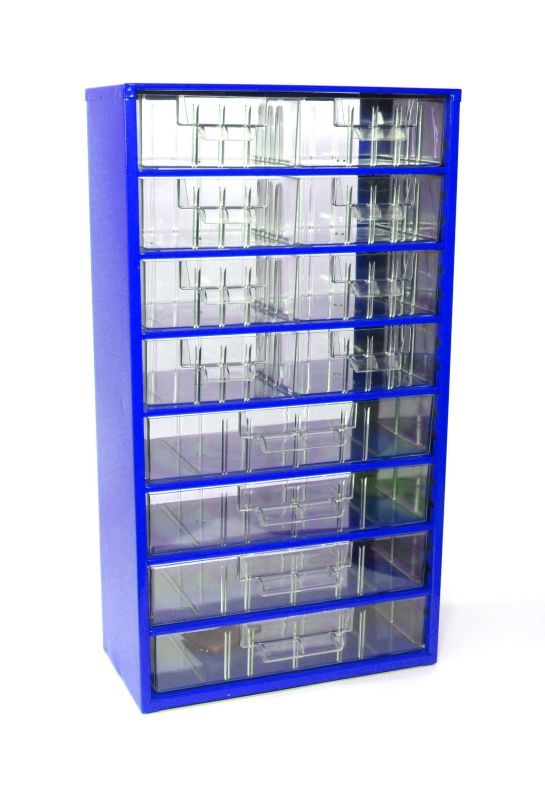 Závěsná skříňka MAXI 8xB, 4xC, modrá