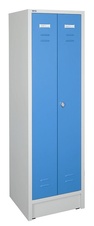Šatní skříň 1800x500x500 mm, společné dveře, modré