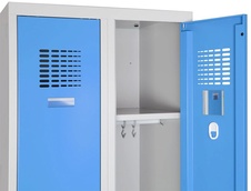 Šatní skříň 1800x600x500 mm, modré dveře