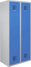 Šatní skříň 1800x800x500 s mezistěnou, modré dveře