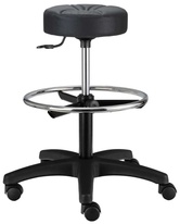 Pracovní židle Nora, čalouněná – podpora bederní páteře, ergonomie sezení