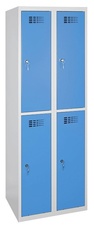 Šatní skříň1800x600x500 mm, 4 boxy, modré dveře