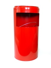 Odpadkový koš s popelníkem 20 L, červený