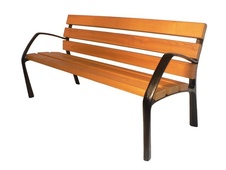 Parková lavička 1500, litinová konstrukce černá RAL 9005