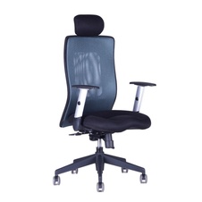 Kancelářská židle CALYPSO XL, pevný podhlavník, antracit