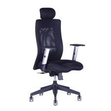 Kancelářská židle CALYPSO XL, pevný podhlavník, černá