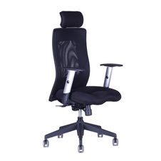 Kancelářská židle CALYPSO XL, stavitelný podhlavník, černá