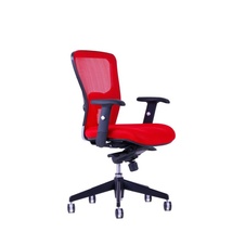 Kancelářská židle DIKE bez podhlavníku, červená