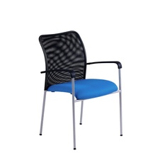 Jednací židle TRITON NET, modrá
