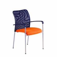 Jednací židle TRITON NET, oranžová
