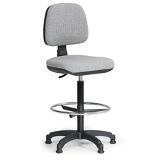 Kancelářská židle MILANO s opěrným kruhem, šedá