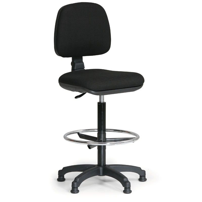 Kancelářská židle MILANO s opěrným kruhem, černá