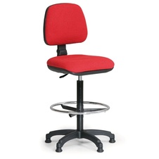 Kancelářská židle MILANO s opěrným kruhem, červená