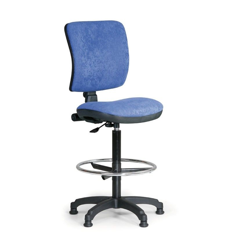 Kancelářská židle MILANO II s opěrným kruhem, modrá