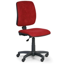 Kancelářská židle TORINO II bez područek, červená-bordó