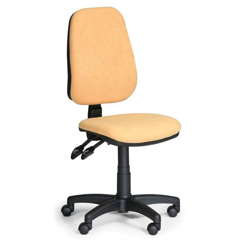 Kancelářská židle ALEX bez područek, žlutá