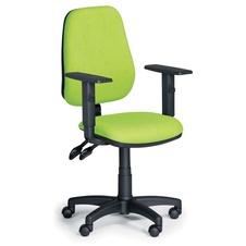 Kancelářská židle ALEX, nastavitelné područky, zelená