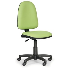 Pracovní židle Torino bez područek, zelená koženka