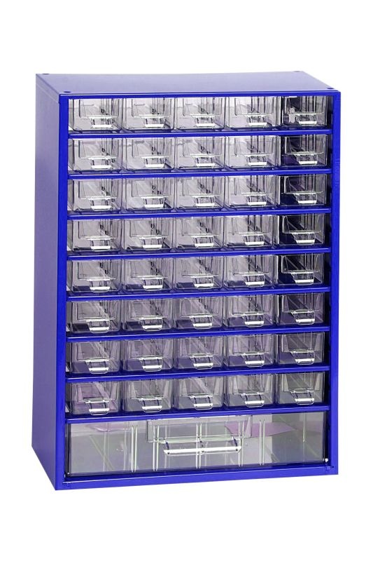 Závěsná skříňka MEDIUM 40xA, 1xC, modrá