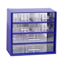 Závěsná skříňka MINI 4xB, 2xC, modrá