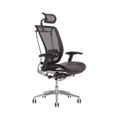 Kancelářská židle LACERTA s podhlavníkem, černá