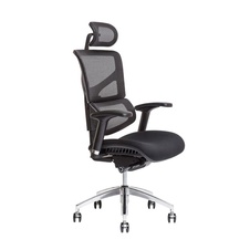 Kancelářská židle MEROPE s podhlavníkem, černá